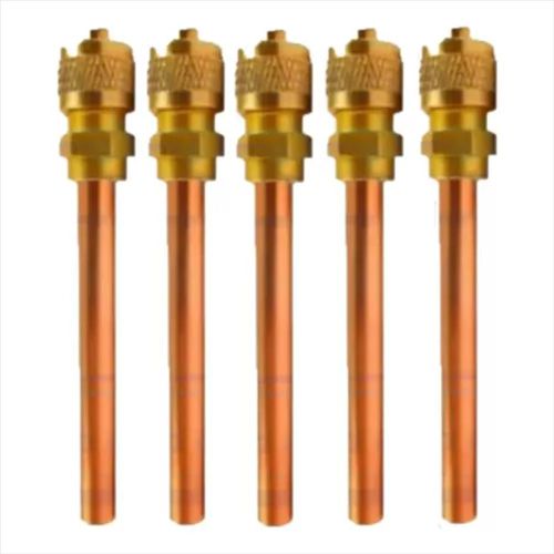 União Com Válvula Schrader Cobre 1/4 Pol 10cm Com 5 Peças 11... - Mabore