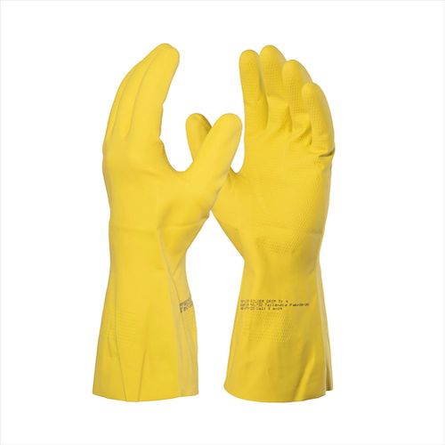 Luva De Látex Natural Silver Grip Amarelo Tam m Da-360 Danny - Mabore