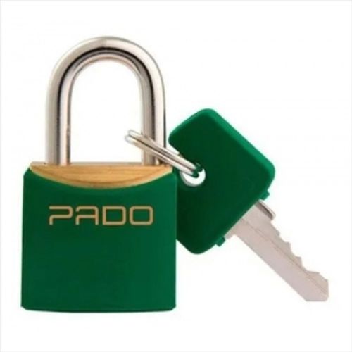 Cadeado Com Haste De Aço Verde 35mm Sm Lt-35 Pado - Mabore