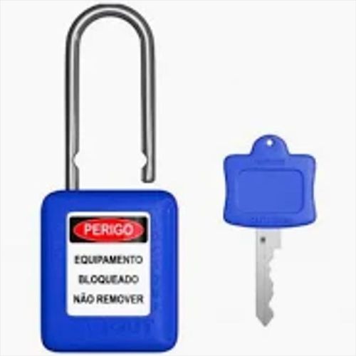 Cadeado Plástico Com Haste De Inox Azul 25,4mm Caaz225cd Tag... - Mabore