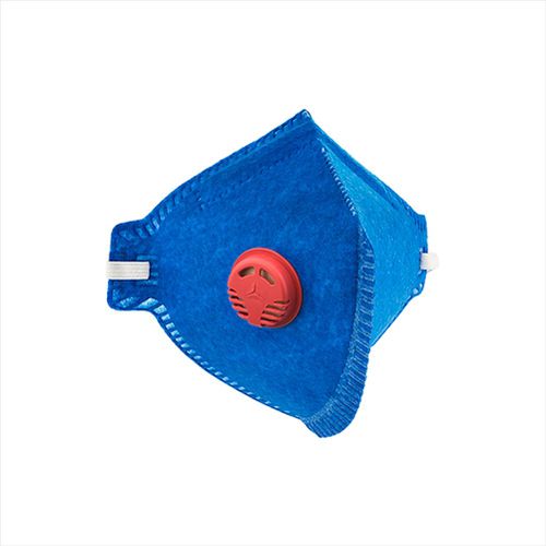 Máscara Descartável PFF1 Azul com Válvula Delta Plus - Mabore
