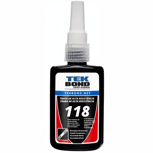 Trava Parafuso AT 118 Vermelho 50g 20131004300 Tekbond - Mabore