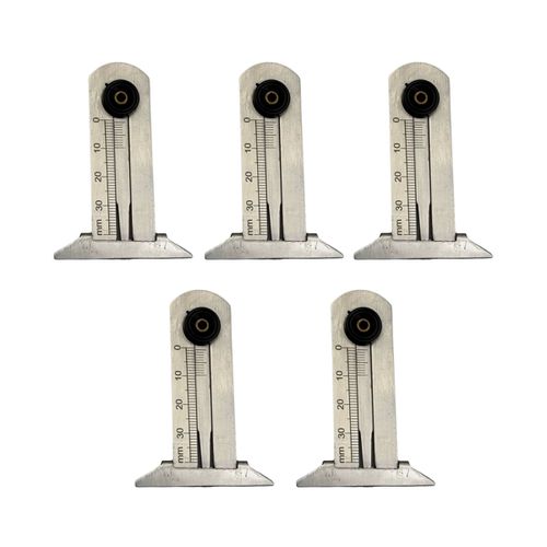 Kit Medidor de Sulcos de Pneu 0-25mm com 5 Unidades FNT-1130... - Mabore