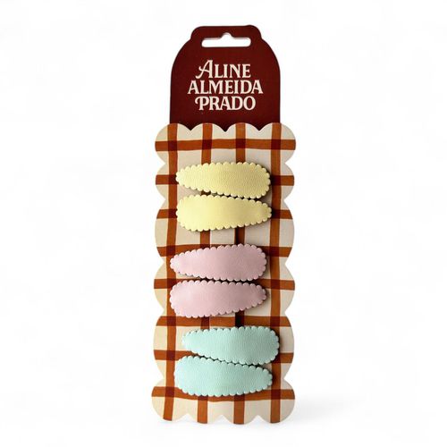 Presilhas Tic Tac Couro M - Candy Colors