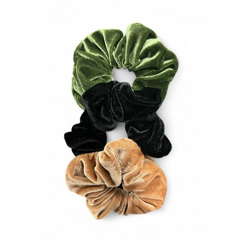 Scrunchie Veludo c/ Zíper Dark Green
