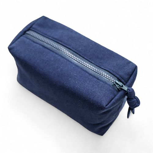 Necessaire Clara Azul/Cru