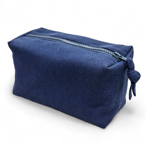 Necessaire Clara Azul/Cru