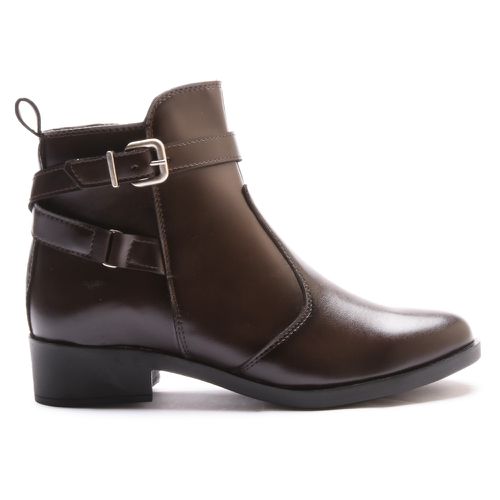 Bota Molly Feminina Melissa com Ziper e Fivelas Ca... - MOLLY