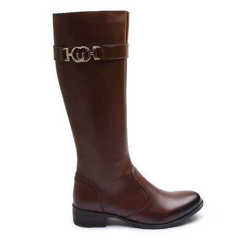 Bota Molly Montaria Feminino com Fivela Chocolate ... - MOLLY
