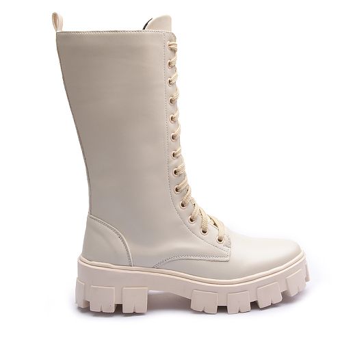 Bota Molly Montaria Feminino com Atacador Off Whit... - MOLLY