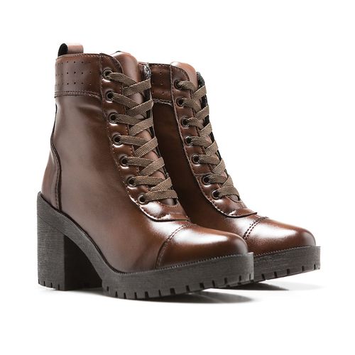 Coturno Molly Feminino Valentina com Atacador - Ca... - MOLLY