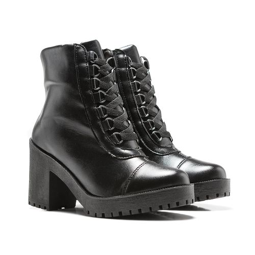 Coturno Molly Feminino Valentina com Metal Triangu... - MOLLY