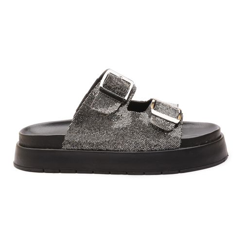 Papete Feminina Molly Preto Com Fivela Ajustável -... - MOLLY
