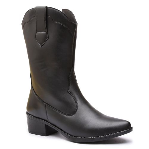 BOTA MOLLY WESTERN FEMININA PRETA - west-01 - MOLLY