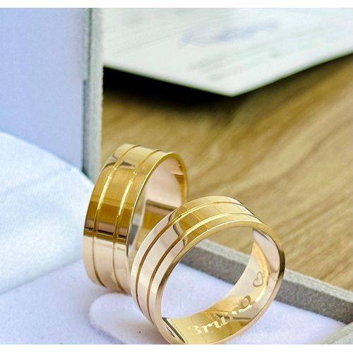 Alianças de Ouro 18k/750 AL900