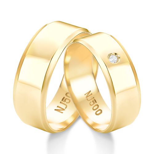 Alianças de Ouro 12k/500 ACF-06