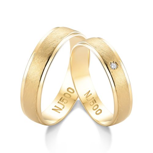 Alianças de Ouro 12k/500 AL-09