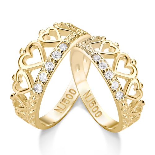 Alianças de Ouro 12k/500 AL-116