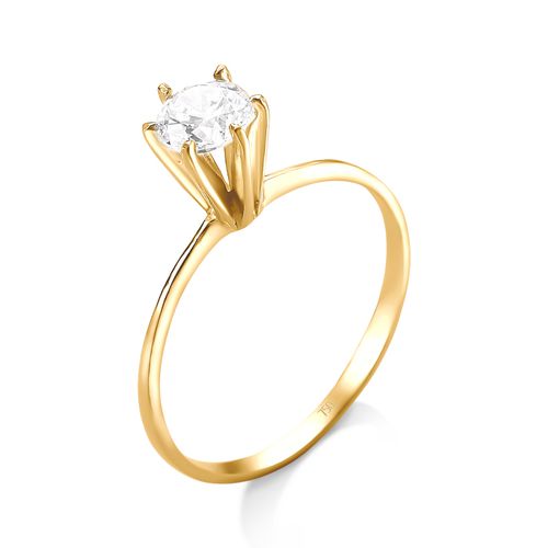 Anel de Ouro 18k/750 Solitario AN15