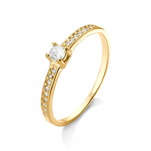 Anel de Ouro 18k/750 Solitario AN24