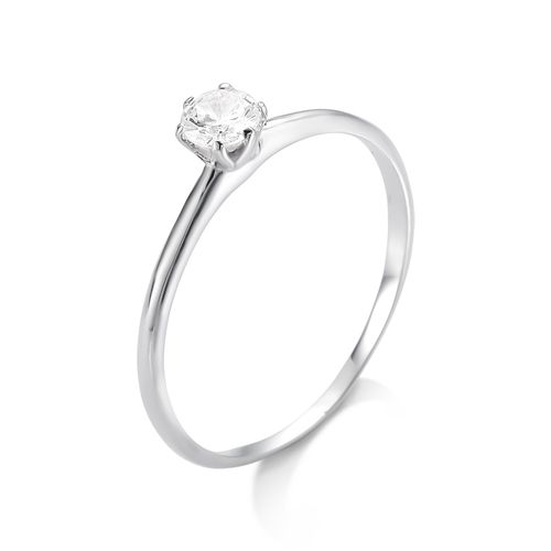 Anel de Prata 925 Solitario AN101