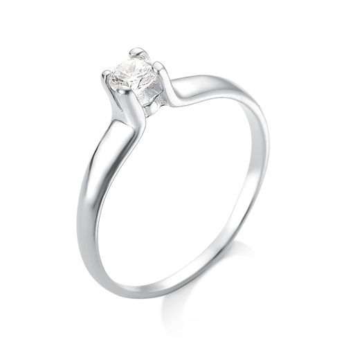 Anel de Prata 925 Solitario AN104