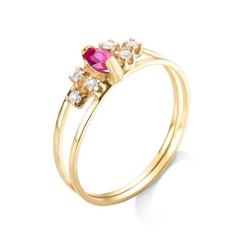 Anel de Formatura em Ouro 18k/750 com Diamante ANF05