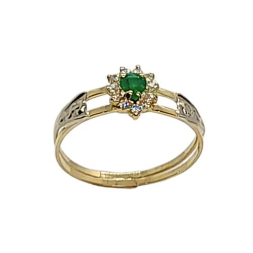 Anel de Formatura em Ouro 18k/750 com Zirconia ANFO105