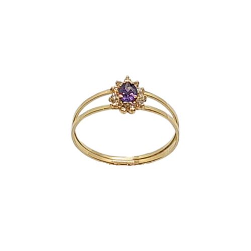 Anel de Formatura em Ouro 18k/750 com Zirconia ANFO104
