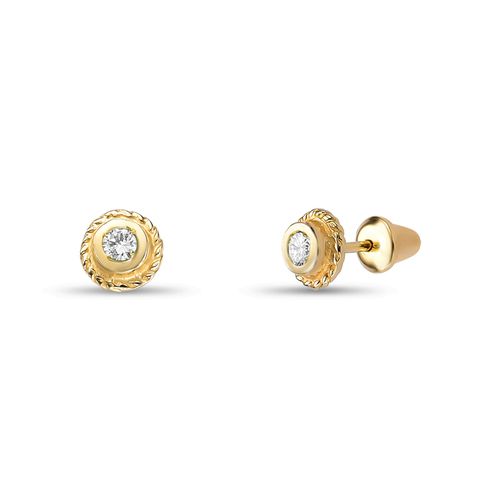 Brinco de Ouro Infantil 18k/750 BRI27