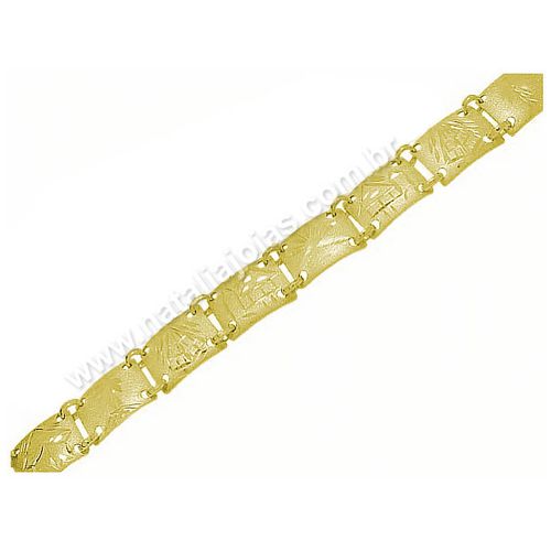 Pulseira de Ouro 18k/750 PL02 