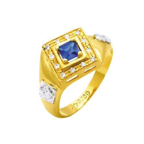 Anel de Formatura em Ouro 18k/750 com Zirconia ANFO57