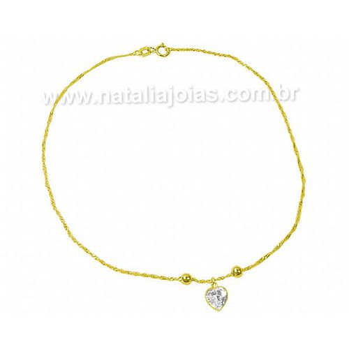 Tornozeleira de Ouro 18k/750 TO06