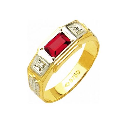 Anel de Formatura em Ouro 18k/750 com Diamante ANF22 