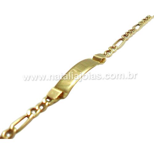 Pulseira de Ouro 18k/750 Infantil PL19