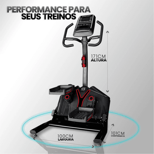 Elíptico Horizontal Simulador Lateral - 701 - Natural Fitness