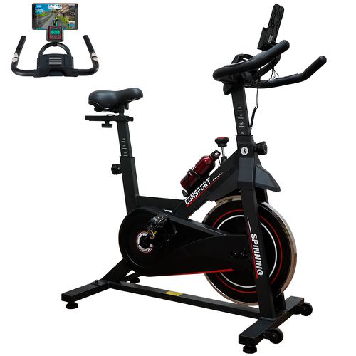 Bicicleta Spinning S-100 Connect - Vermelha - Cons... - Natural Fitness