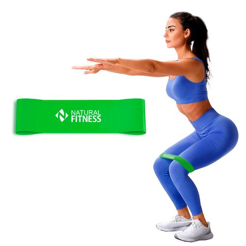 Elástico Mini Band - Verde - Extra Leve - 297 - Natural Fitness
