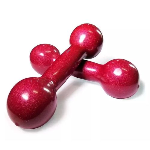 Par de Halter Emborrachado - 3kg - 400957 - Natural Fitness