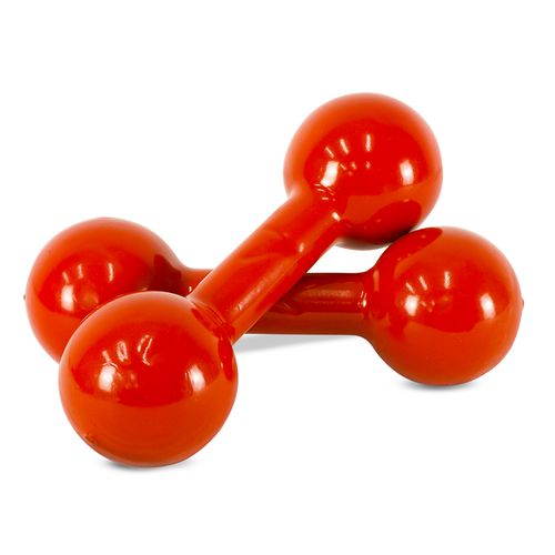 Par de Halter Emborrachado - 7kg - 400962 - Natural Fitness