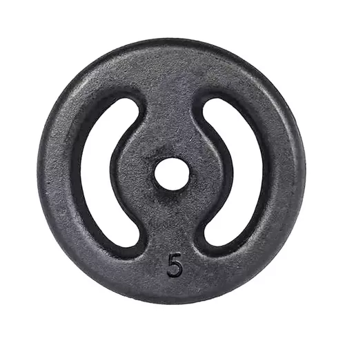 Anilha de Ferro Pintada Vazada - 5kg - 20 - Natural Fitness