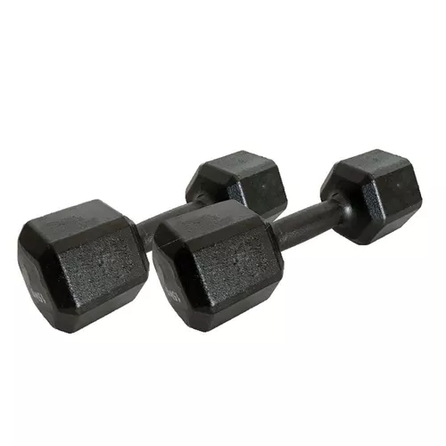 Par de Dumbbell Sextavado Pintado - 18kg - 237 - Natural Fitness