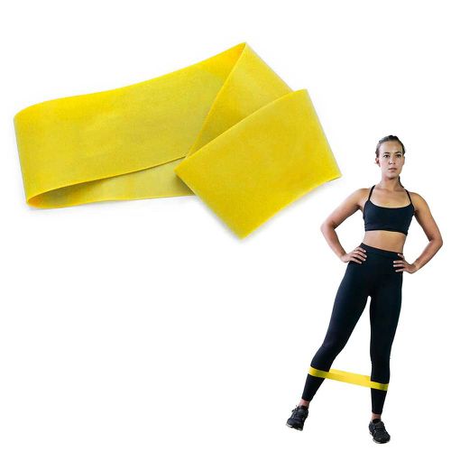 Elástico Mini Band - Amarela - Média - 300 - Natural Fitness