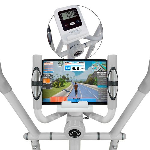 Elíptico E-1000 Connect Preto - Consport - 1572 - Natural Fitness