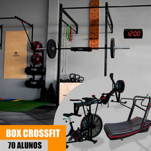 Box de Cross Training Completo com Air Remo, Air Bike e Esteira Curva até 70 Alunos - Natural Fitness