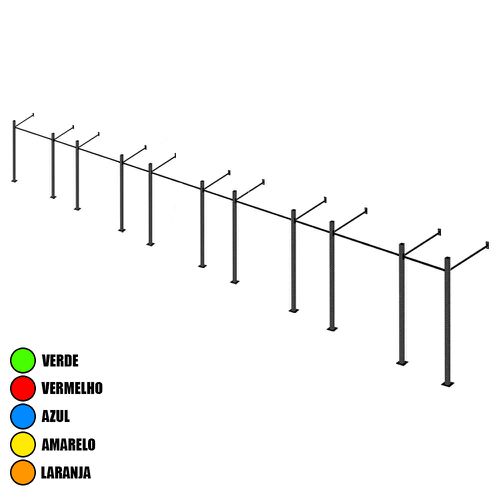 Gaiola Para Treinamento Funcional e Cross Training 10 Módulos - Natural Fitness