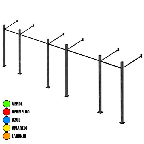 Gaiola Para Treinamento Funcional Cross Training 5 Módulos - Natural Fitness