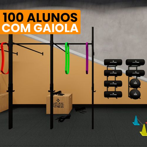 Academia de Treino Funcional Com Gaiola Para 100 Alunos/Mês - Natural Fitness