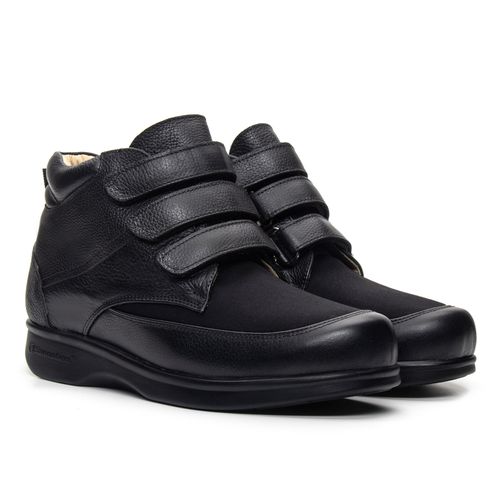 Bota Ortopédica Sannabem - Jack Preto - Natural Step