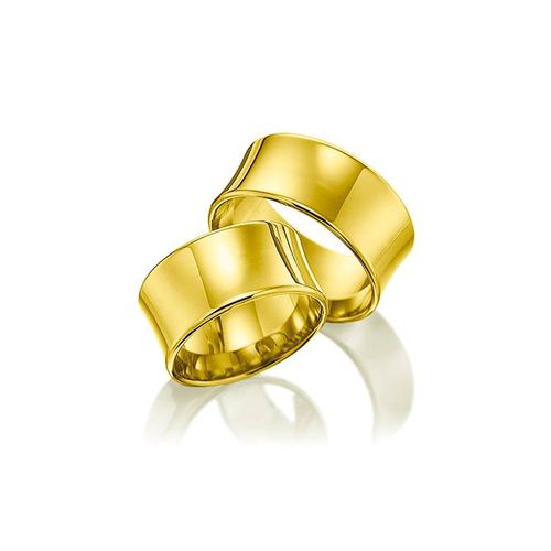 Par de Alianças de Casamento Estocolmo em Ouro 18k